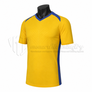 Camiseta de Fútbol de Manga Corta Personalizada al por Mayor para Entrenamiento de Verano con Estampado Frontal, Ligera, para Hombre - Product Image 3