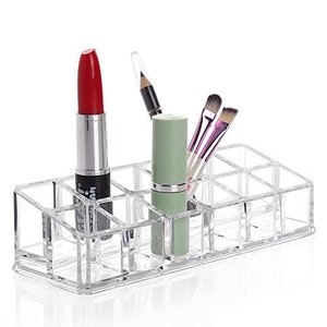 Organizador de Maquillaje Acrílico Transparente al por Mayor, Soporte de Exhibición para 12 Lápices Labiales, Caja de Almacenamiento de Cosméticos con Logotipo Personalizado - Product Image 1