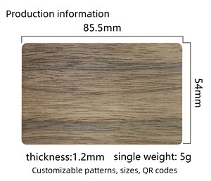 Nfc व्यापार कार्ड बनाया अखरोट लकड़ी होटल अनुकूलन छोटी मात्रा में सतह उत्कीर्णन यूव प्रिंटिंग - Product Image 2