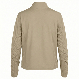 Performance Healthcare Scrub Jacket Wholesale Custom Nursing Uniform Ruched Sleeve Full Zip Medical Coat Women's Scrub Jackets - Product Image 3