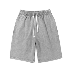 Nouvelle Arrivée Shorts Homme Effet Délavé Acide Polaire Personnalisable Style Vintage High Street - Product Image 3