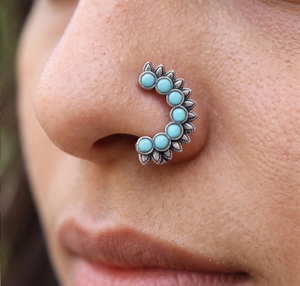 Divyoro Oxidised Aqua Heritage Nath - Product Image 4