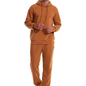 High Quality Sweatpants and Hoodie Set Men Custom Heavyweight Cotton Pullover Hoodie <b>tracksuit</b> for man - Product Image 1