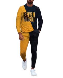 Conjuntos de chándal de invierno transpirable OEM para hombre, chándal liso con chaquetas con capucha y rayas en contraste con logotipo - Product Image 4