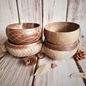 Ensemble de bols en noix de coco artisanaux traditionnels, bol en noix de coco biologique avec cuillère, matériau naturel, fabricant en gros au Vietnam - Product Image 5