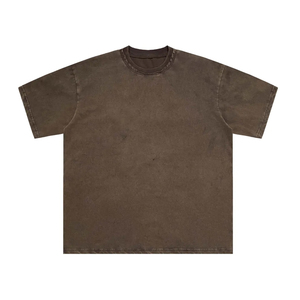 Vintage Acid Wash <b>T</b> Shirt Oversized Heavyweight Cotton Faded Blank Streetwear Tee - Product Image 3