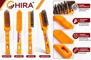 แปรงลวดสแตนเลส HIRA 35825 (ด้ามพลาสติก) - Product Image 2