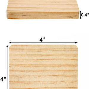 Square Wooden Coaster Set with Holder Reusable Drink Coasters for Coffee <b>Table</b> & Home Decor Modern Minimalist Eco-Friendly - Product Image 2