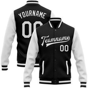 Chaqueta de Hombre de Algodón Bicolor Estilo Universitario, Relleno de Fibra de Poliéster Personalizado, Exterior de Lana y Poliéster, Grosor Estándar, Venta al Por Mayor OEM - Product Image 4