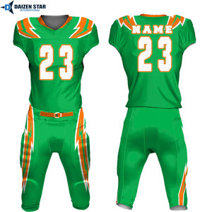 Maillot de football américain à manches courtes avec nom et initiales de l'équipe, en Spandex/Polyester, respirant, protection UV, grandes tailles - Product Image 2