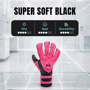 Gants de gardien de but de qualité professionnelle avec paume en latex allemand personnalisé, poignet réglable, pour entraînement et matchs de football - Product Image 2