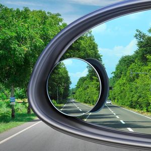 4 Specchietti Convessi Rotondi in Vetro HD Senza Cornice, Autoadesivi per Punti Ciechi di Auto, SUV e Camion - Product Image 5