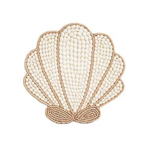 ถาดรองแก้ว4ชุดดีไซน์เปลือกหอยลูกปัดแฟนซีคุณภาพสูงสำหรับเด็กผู้หญิง - Product Image 5