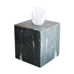 Green Marble <b>Tissue</b> Box Holder <b>for</b> Bathroom Living Room Bedroom Modern Decorative Design Elegant <b>Tissue</b> Box Holder <b>for</b> Office - Product Image 1
