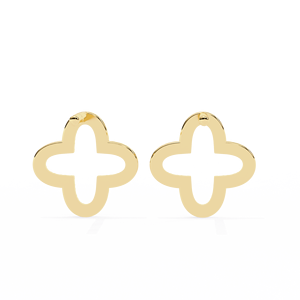 Boucles d'oreilles Celora Grace Eterna Bloom Aurielle en diamant brillant cultivé en laboratoire, plaqué or 18 carats, certifiées IGI, pour anniversaire - Product Image 4