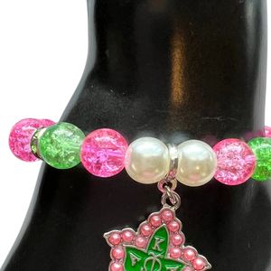 กำไลข้อมือสแตนเลส ดีไซน์ลายเท็กซ์เจอร์ สีชมพู สีเขียว เครื่องประดับแฟชั่น ของขวัญสุดหรู กำไลเสน่ห์สำหรับผู้หญิง - Product Image 5