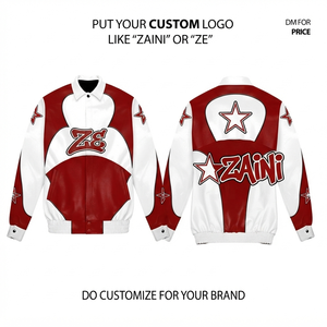 140 GSM Polyester Taslan Hooded Windbreaker <b>Jacket</b> <b>White</b> Red Blue Panel Custom Printed Embroidered Logo - Product Image 6