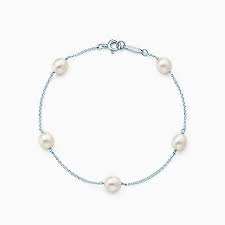 Pulsera de Perlas Brillantes Hechas a Mano, Plata de Ley 925, Pulseras de Tobillo de Elegancia Clásica, Joyería para Mujeres y Niñas - Product Image 2