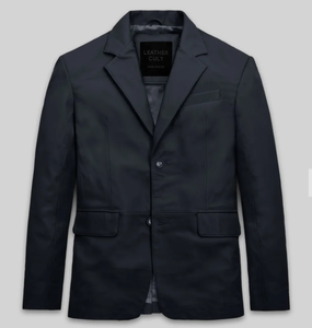 Veste en cuir unisexe modèle 2026 – Écologique, respirante, coupe-vent, col montant, logo frontal, style vintage - Product Image 3