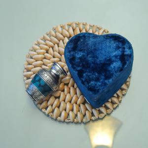 Personalized Pet Cremation Urn <b>Hand</b> Engraved <b>Mini</b> Memorial Urn Velvet Case Beautiful Peaceful Dark Blue <b>Hand</b> Engraved - Product Image 3