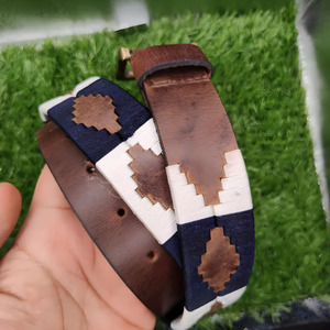Cinturón de Cuero Vacuno Crazy Horse Hecho a Mano con Costuras Decorativas y Hebilla de Seguridad para Uso Diario Casual y Urbano - Product Image 4
