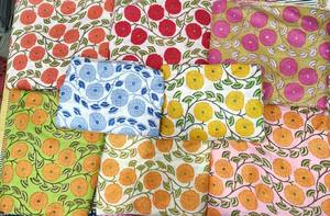 Hand Block Printed Organic Cotton Running Fabric by Yard Soft Breathable Eco-Friendly for Dressmaking Home Decor Curtains <b>Bags</b> - Product Image 2