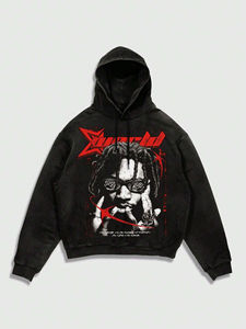 Mens premium oversized hoodie casual gym wear streetwear heavy <b>fabric</b> pullover hoodie winter Cheap Price OEM Custom Design - Product Image 5