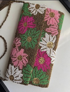 Indian Modern Bohemian Summer Embroidery Designer Handmade <b>Beaded</b> Messenger Bags Light Weight <b>Large</b> Capacity Women Evening Bags - Product Image 3