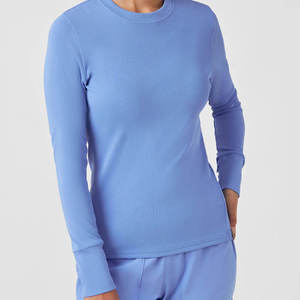 Womens <b>Scrub</b> Undershirts Cotton Shirts for Nursing Staff Medical Work Uniform Daily Use - Product Image 1