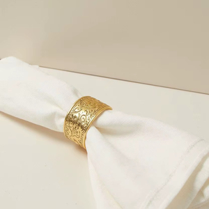 Elegante servilletero de metal hecho a mano para mesa de comedor, decoración de mesa para bodas y fiestas, accesorio de mesa con estilo - Product Image 1
