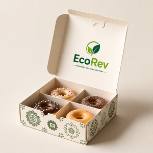 Factory Wholesale <b>Cookie</b> Take Out Packaging <b>Box</b> Custom High Quality Food Grade Cardboard Donuts Pastry Paper Packaging <b>Box</b> - Product Image 2