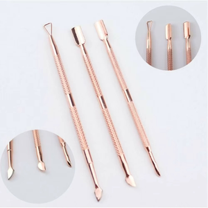 High Quality Stainless Steel <b>Square</b> Manicure Cuticle Pusher-Reusable Double-Use Durable <b>Tool</b> Comfortable Grip - Product Image 1