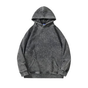 Sudadera con Capucha Super Square Acid Wash de Alta Calidad, Felpa, Personalizable, Talla Personalizada, con Pedrería, Estilo Urbano, Invierno, Algodón/Poliéster - Product Image 5