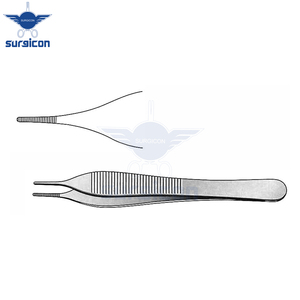 Pinzas Adson de 12 cm / 4-3/4 Pulgadas, Instrumento Quirúrgico de Acero Inoxidable para Manipulación de Tejidos con Puntas Finamente Dentadas para Uso General - Product Image 3