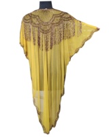 Vestido de Noche Asimétrico Largo hasta el Suelo, con Cuentas Africanas Hechas a Mano, Transpirable, Ecológico, de Tallas Grandes, con Diseño de Patrón Alto-Bajo, Elegante y de Gran Venta