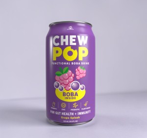 Functional <b>boba</b> tea popping <b>boba</b> Grape Splash 320ml digestive wellness drink - Product Image 4