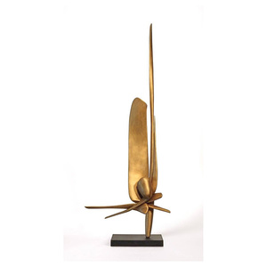 Sculpture abstraite en aluminium haut de gamme pour table console – Pièce de décoration intérieure de luxe - Product Image 4