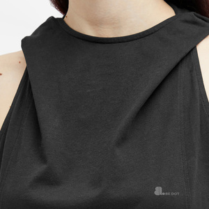 Camiseta sin Mangas Casual para Mujer, Tejido de Punto Sólido de Spandex/Algodón, 220g, Secado Rápido, Transpirable, Ecológica - Product Image 5