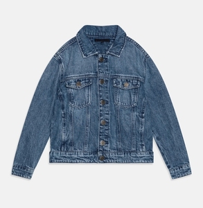 Veste en jean à manches longues pour homme, grande taille, coton respirant de haute qualité, vêtement d'extérieur décontracté pour l'hiver, logo personnalisé - Product Image 2