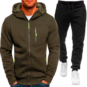 Chándal Unisex Azul Marino con Capucha, Cierre con Cordón, Bolsillos Laterales, Ropa Casual de Otoño, Poliéster/Algodón, Forro Polar de Secado Rápido, Corte Regular - Product Image 6
