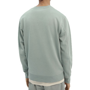 Customized Logo Heavyweight Pullover <b>Sweatshirts</b> for Men Drop Shoulder Oversized Design 100% Cotton Embroidered Technique <b>Plain</b> - Product Image 2