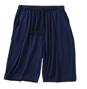 Shorts décontractés légers pour hommes à taille élastique - Short de sport d'été 100 % coton jersey pour l'entraînement athlétique et la course à pied - Product Image 4