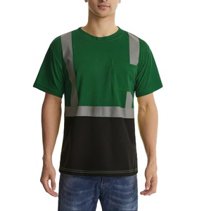 Chemise réfléchissante à manches courtes 100% polyester haute visibilité pour les travailleurs de la construction et des sites industriels - Product Image 5