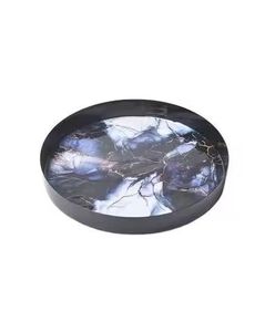 Stainless Steel Serving <b>Tray</b> with Bowl Set Wooden Handles Metal <b>Snack</b> Serving Platter Dry Fruit Serving Set Home Decor - Product Image 3