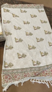 Manta de Sofá de Algodón Estampada a Mano de Jaipur, Manta Tejida para Sofá, Cama o Silla, Decoración Tradicional para el Hogar, Venta al Por Mayor para Exportación - Product Image 4