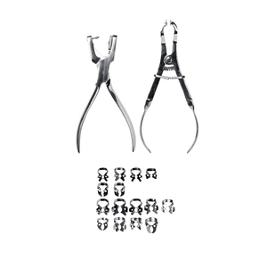 Stainless Steel Dental Endodontic Rubber Dam Kit with <b>Frame</b> Punch <b>Clamps</b> Isolation Tools for Root Canal Treatment - Product Image 2