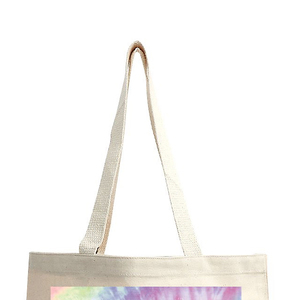 Heavy Weight Natural Printed Fashion Custom Logo Full Color Thick Tie Dye Canvas Cotton Tote <b>Bag</b> Letter Promotional <b>Bags</b> - Product Image 4