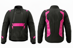 เสื้อแจ็คเก็ตขี่มอเตอร์ไซค์สำหรับกิจกรรมกลางแจ้ง ป้องกันน้ำ ป้องกันลม ออกแบบโลโก้ได้ตามต้องการ พิมพ์ลายได้  แจ็คเก็ตนักแข่งมอเตอร์ไซค์แบบมีแผ่นป้องกัน - Product Image 6