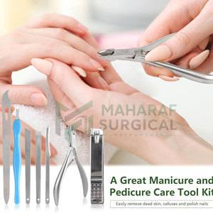 Kits de Pedicura de Acero Inoxidable de Alta Calidad con Herramientas de Manicura y Cuidado de Pies para Salón y Uso Doméstico - Product Image 2