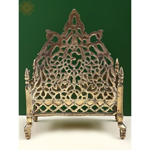 Trône de divinité en laiton fait à la main de 9 pouces - Product Image 4
